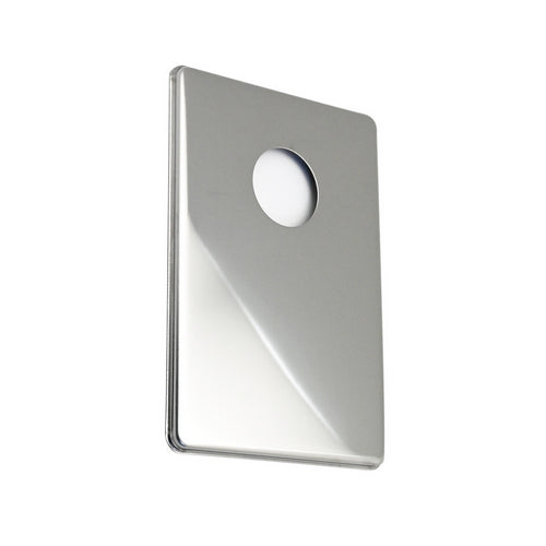 Piastra Sifone Lavatrice Cromata 160 X 110 Mm Con Foro Diametro 34 Mm Dh