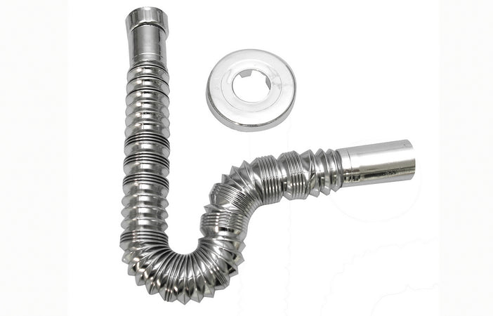 Tubo Estensibile/Comprimibile Cromato Con Rosone- 1 X 32- Gopla- Pezzi 1