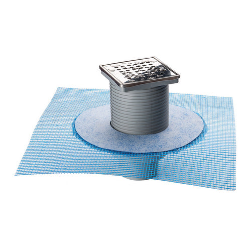 Chiusino Sifonato In Abs 100X100 C/Rete- Mm 100 X 100- First- Pezzi 1
