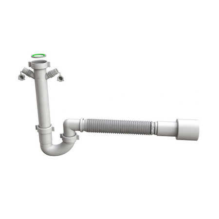 Sifone Flessibile Per Lavello Cucina Flexybon- 11/2- Bonom- Pezzi 1