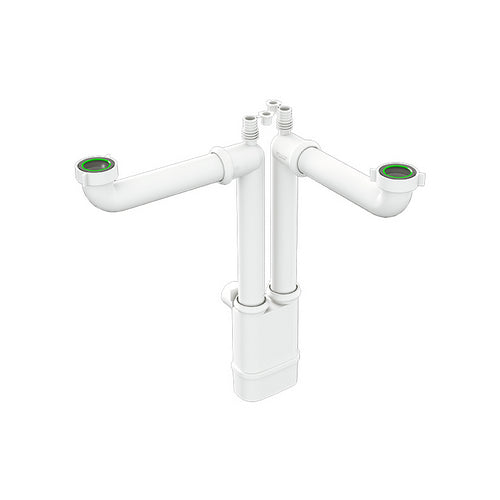 Sifone Salvaspazio Per Lavelli Cucina Galileo 2- 11/2 X Diam. 40 Mm- Bonom- Pezzi 1