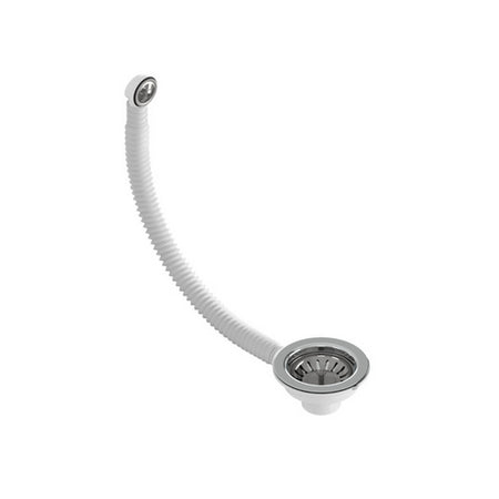 Piletta Con Cestello Hook Flex C/Tp Per Lavello Cucina- 11/2 X 110 Troppop. Tondo- Bonom- Pezzi 1