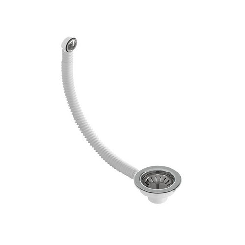 Piletta Con Cestello Hook Flex C/Tp Per Lavello Cucina- 11/2 X 110 Troppop. Rettangol- Bonom- Pezzi 1