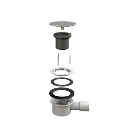 Piletta Per Piatti Doccia Trigono Inox- Diam. 90- Bonom- Pezzi 1