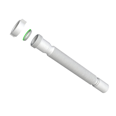 Tubo Flessibile Ed Estensibile C/Ghiera Plastica- 11/2 X D. 40 Mm- Bonom- Pezzi 1