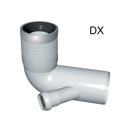 Curva Wc Prolungata 1 Attacco Con Guarnizione E Tappo- D. 110-116-50 Dx- Nicol- Pezzi 1