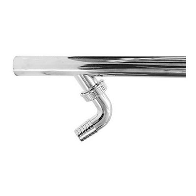 Canotto Cromato Per Scarico Lavatrice- Diam.32 X 250 Mm- Dh- Pezzi 1