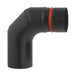 Curva Eco-Pellet 90 ° Smaltato Nero- Diam. 100- A.L.A- Pezzi 1