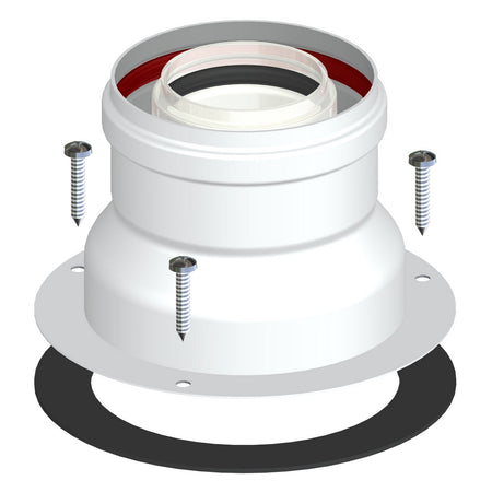Partenza Verticale Coassiale M/F Dn 60/100 Pv6- Diam. 60/100- Stabi- Pezzi 1
