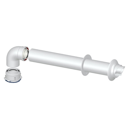 Kit 6 Coassiale M/F Dn 60/100- Diam. 60/100- Stabi- Pezzi 1