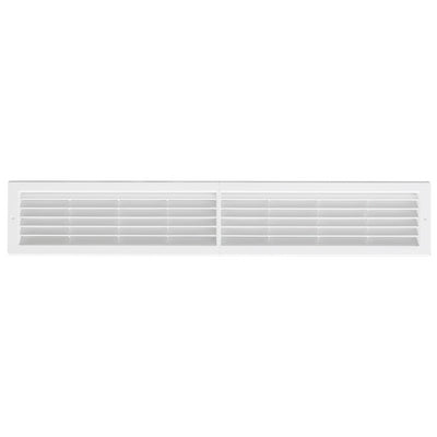 Griglia Da Incasso Con Rete L. 706 X H. 130 Mm- Bianco- First- Pezzi 1