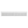 Griglia Da Incasso Con Rete L. 706 X H. 130 Mm- Bianco- First- Pezzi 1