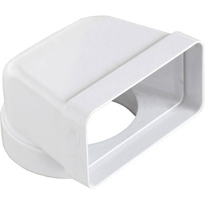 Curva Verticale Per Passaggio Da Tubo Tondo A Rettangolare- D. 100/120X60 Mm- First- Pezzi 1