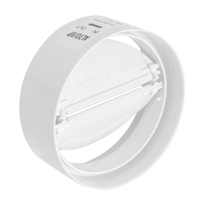 Giunto Per Tubi Tondi In Abs Con Valvola A Farf.- Diam. 125 Mm- First- Pezzi 1