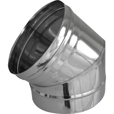 Curva In Acciaio A 45 ° Per Canne Fumarie- Diam. 200- Dk- Pezzi 1