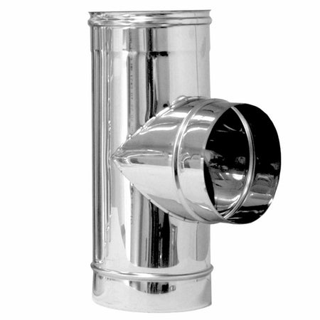 Tee In Acciaio A 90 ° Per Canne Fumarie- Diam. 140- Dk- Pezzi 1