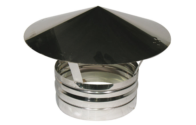Terminale In Acciaio Per Canne Fumarie- Diam. 080- Dk- Pezzi 1