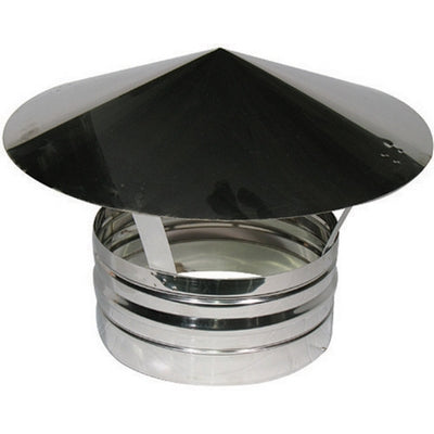 Terminale In Acciaio Per Canne Fumarie- Diam. 130- Dk- Pezzi 1