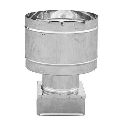 Fumaiolo 4 Venti Base Quadra Acciaio Inox- Mm 320X320- Dk- Pezzi 1