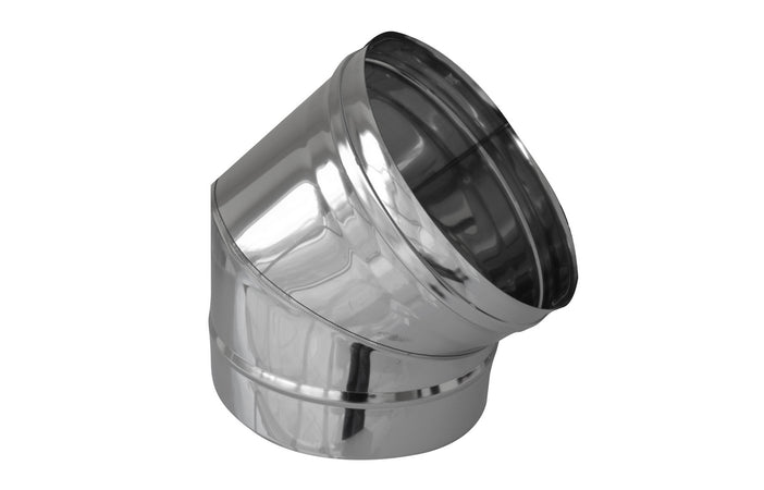Curva In Acciaio 316L A 45 ° Per Canne Fumarie- Diam. 200- Dk- Pezzi 1