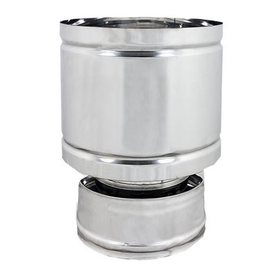Terminale Antivento A Botte Acciaio Inox- Diam. 130X180- Dk- Pezzi 1