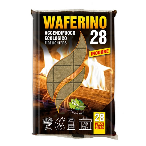 Accendifuoco Ecologico Waferino28- Senza- Pezzi 1