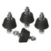 4 Pz Antivibranti Per Staffe- Hxl 22X39 Mm- Dc- Pezzi 1