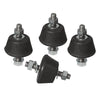 4 Pz Antivibranti Per Staffe- Hxl 22X39 Mm- Dc- Pezzi 1