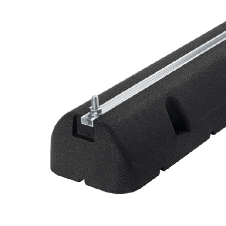 2 Pz Supporti A Pavimento In Gomma Nera- L. 600 X P. 160 X H. 95 Mm- Artip- Pezzi 1