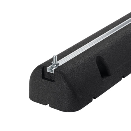 2 Pz Supporti A Pavimento In Gomma Nera- L. 600 X P. 160 X H. 95 Mm- Artip- Pezzi 1