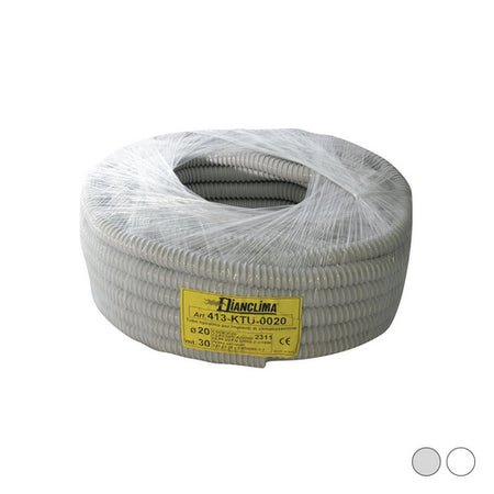 Tubo Spiralato Per Impianti Di Climatizzazione- Bianco - Diam. 16- Dc- Metri 30