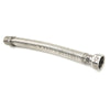 Flessibile Inox Raccordo In Ottone L. 220 / 420 Mm (Per Acqua)- 1/2- Aton- Pezzi 1
