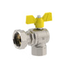Valvola A Sfera Per Gas A Squadra Femmina-Dado Girevole- 1/2F X 3/4D Dn 15- Fiv- Pezzi 1
