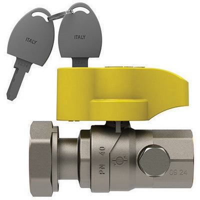 Valvola A Sfera Gas Con Farf. E Serratura Futurgas Femmina - Girevole- 1 X 11/4 Dn 25- Fiv- Pezzi 1