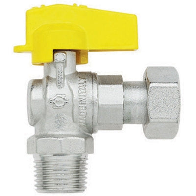 Rubinetto A Sfera Squadra Con Levetta Maschio - Dado Girevole Femmina- 1/2 X 1/2 Dn 10- Fiv- Pezzi 1
