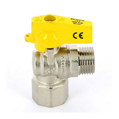 Rubinetto A Sfera Squadra Femmina Iso 7 Maschio Iso 228- 1/2 X 1/2 Dn 10- Fiv- Pezzi 1