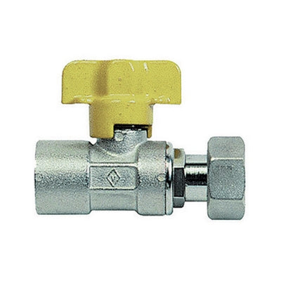 Rubinetto A Sfera Per Gas Ff Con Bocchettone- 3/4 Dn 15- Bugat- Pezzi 1