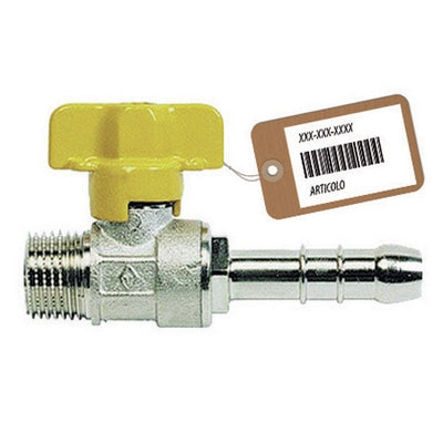 Rubinetto A Sfera Gas Con Portagomma M F-Brico- 1/2 X 0,9 Gpl- Faidf- Pezzi 1