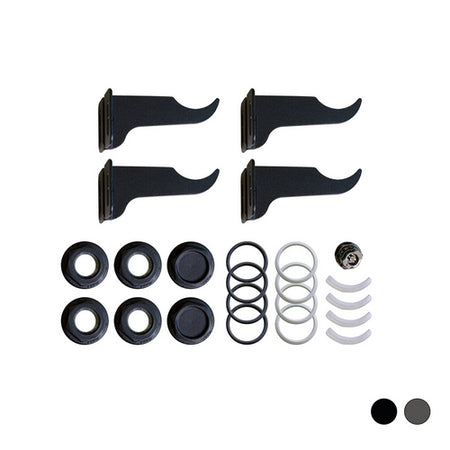 Kit Di Fissaggio Per Radiatori Colorati 1/2- Black Coffee- Fondi- Pezzi 1