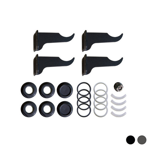 Kit Di Fissaggio Per Radiatori Colorati 1/2- Black Coffee- Fondi- Pezzi 1