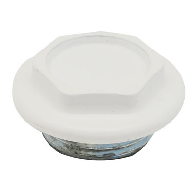 Tappo Cieco Dx / Sx Zincato Verniciato Per Radiatori Fl 48- 1 Sx Bianco- Oter- Pezzi 1