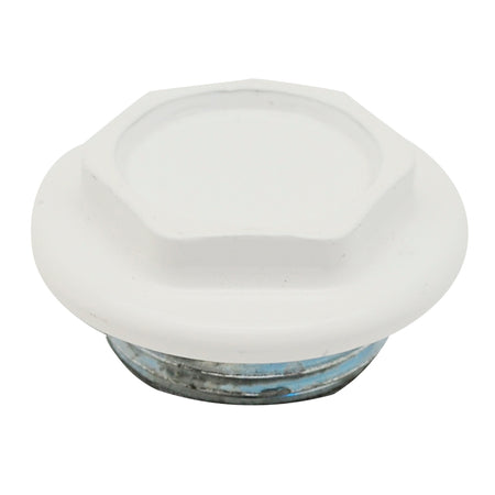 Tappo Cieco Dx / Sx Zincato Verniciato Per Radiatori Fl 48- 1 Sx Bianco- Oter- Pezzi 1