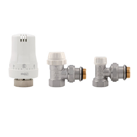 Kit Valvole Termostatiche Ad Angolo Femmina- 1/2- Itap- Pezzi 1