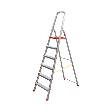 Scala Domestica In Alluminio Giza En 131- 3 Gradini - H. Al Piano 0,66 M- Gryn- Pezzi 1