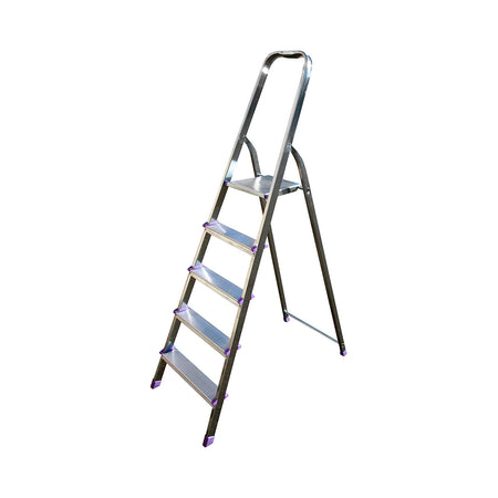 Scala Domestica In Alluminio Teti- 3 Gradini - H. Al Piano 0,66 M- Gryn- Pezzi 1