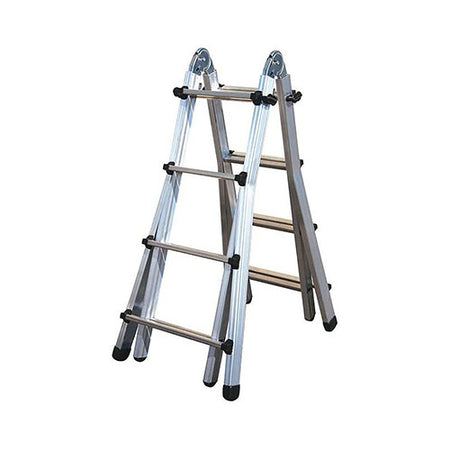 Scala Telescopica In Alluminio Estruso Cairo- 6+6 Gradini - H. Max 6,12 M- Gryn- Pezzi 1