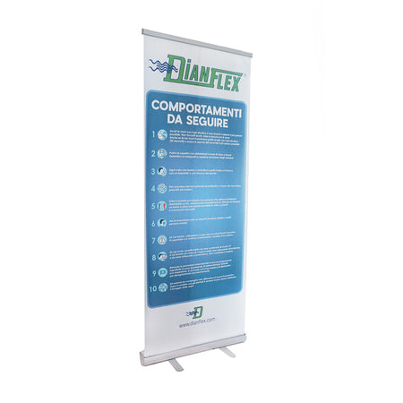 Roll-Up Info Covid-19- Cm 90X180- Senza- Pezzi 1