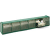 Cassettiera Sovrapponibile In Pp Fox 102 - Mm 600X94X H.112- Verde Lxpxh Mm 600X94Xh.112- Dh- Pezzi 1