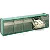 Cassettiera Sovrapponibile In Pp Fox 103 - Mm 600X135X H.164- Verde Lxpxh Mm 600X135X164- Dh- Pezzi 1