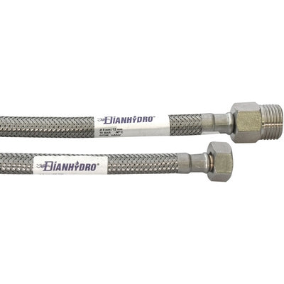 Flessibile Inox Modello Prolungato Cm. 60- Mf 1/2 X 1/2- Dh- Pezzi 1